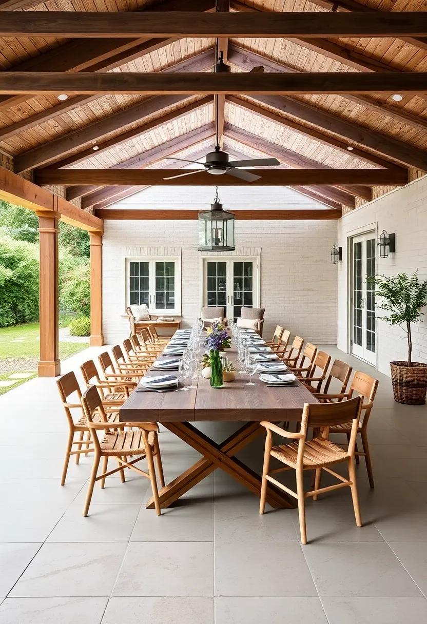 Farmyard Feasts: Opt for long communal tables surrounded ⁤by mismatched chairs for ⁣a ⁤fun,‌ inclusive dining experience