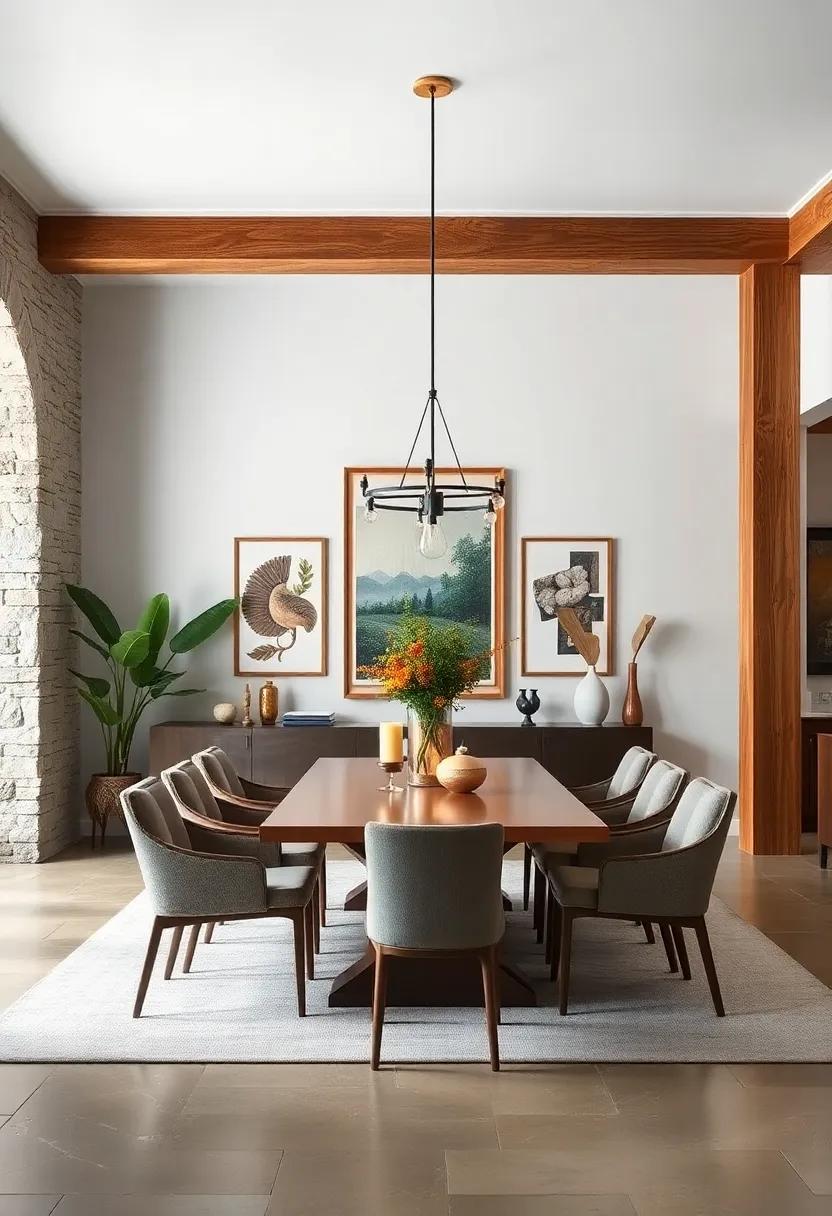 Artful Arrangements: Hang artwork or frames that utilize⁢ natural materials, reflecting the‍ beauty of the beams‍ in your decor