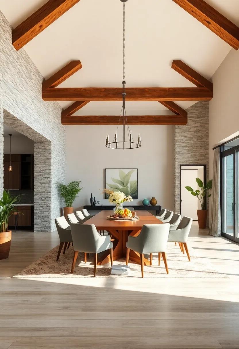 Embrace Nature:​ Incorporate natural⁢ wood finishes that complement the beams, creating a harmonious connection with the outdoors