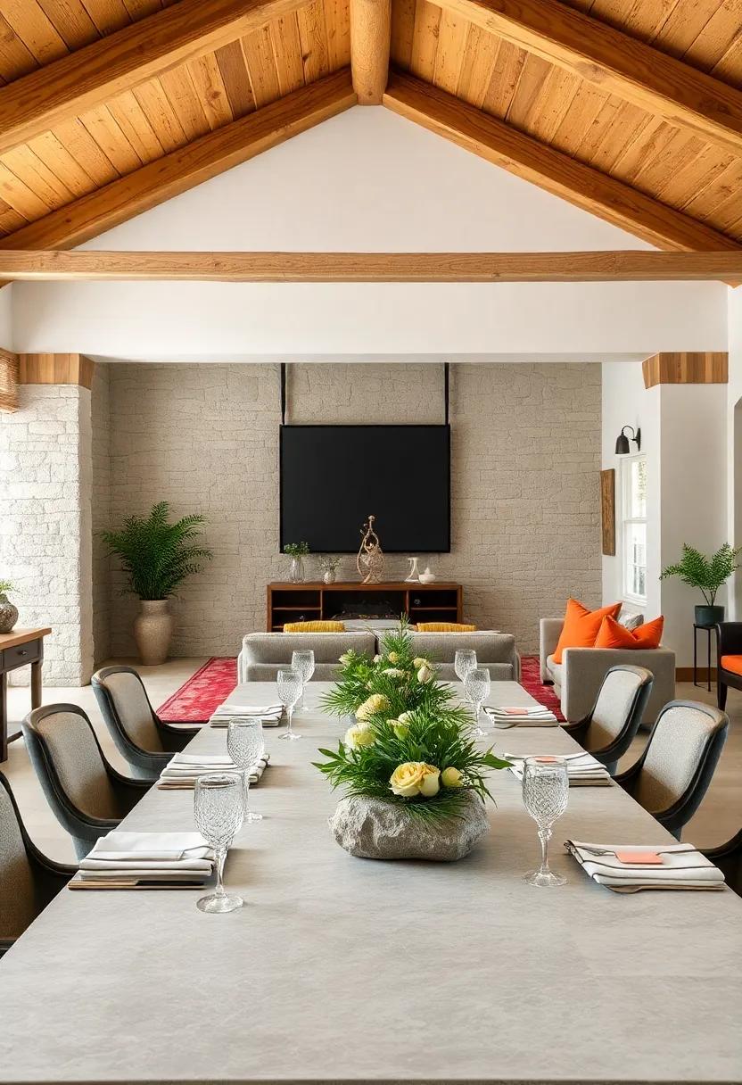 Natural centerpieces:⁢ Choose centerpieces made from natural elements like stone, wood, or fresh greenery to enhance the ⁣rustic vibe