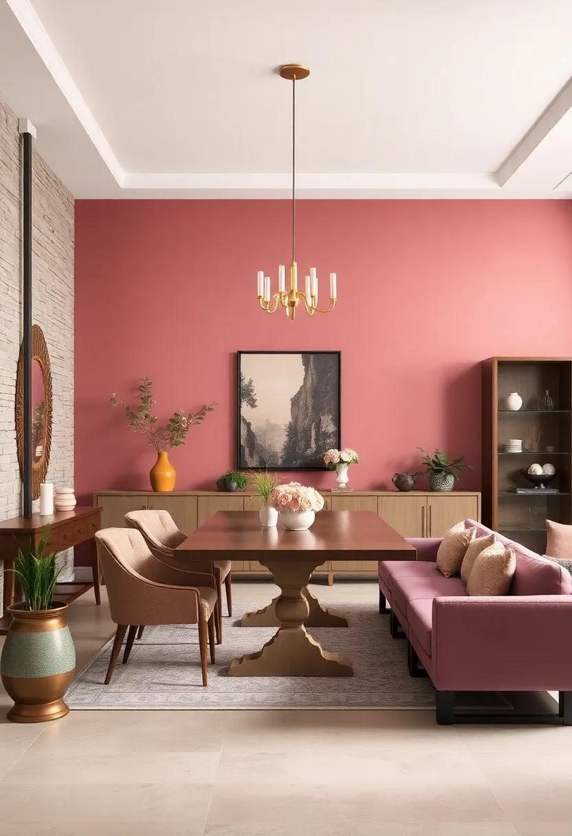 dusty Rose: A soft, muted pink that infuses elegance and charm, perfect for ⁣a romantic dining setting