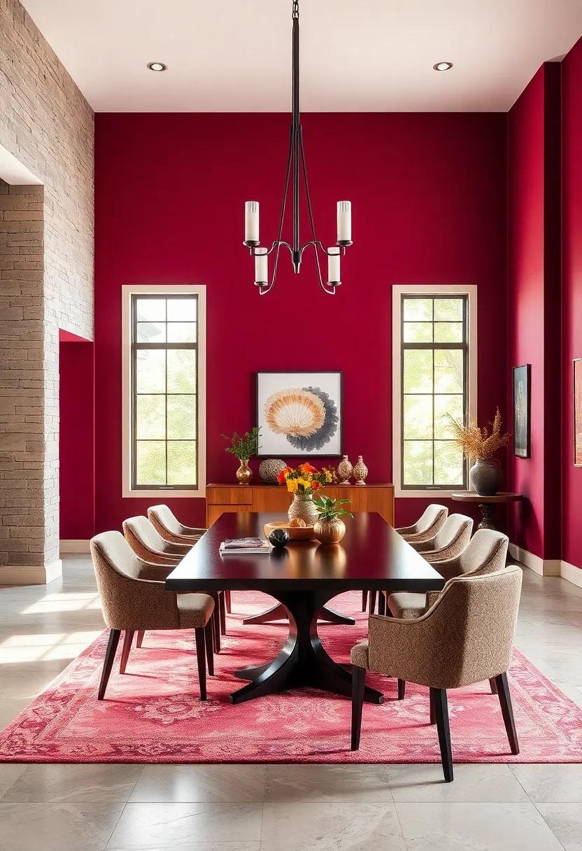 Rich Burgundy:⁣ A deep​ and refined color that exudes sophistication, ideal ⁢for formal dining areas or intimate settings
