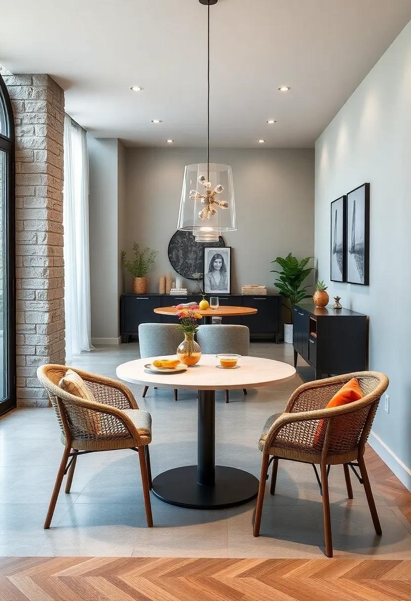 The Bistro Blend: A small, ⁢round bistro table with a foldable top, allowing ‌for⁣ hidden storage underneath perfect for stowing​ away your favorite ‍table ‍decor