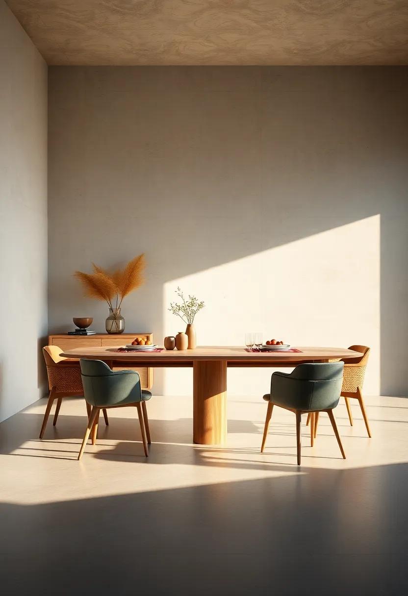 Nomadic Functionality: A travel-inspired dining table designed‌ to collapse and⁢ store easily, with pockets for outdoor dining ⁢gear or picnic necessities