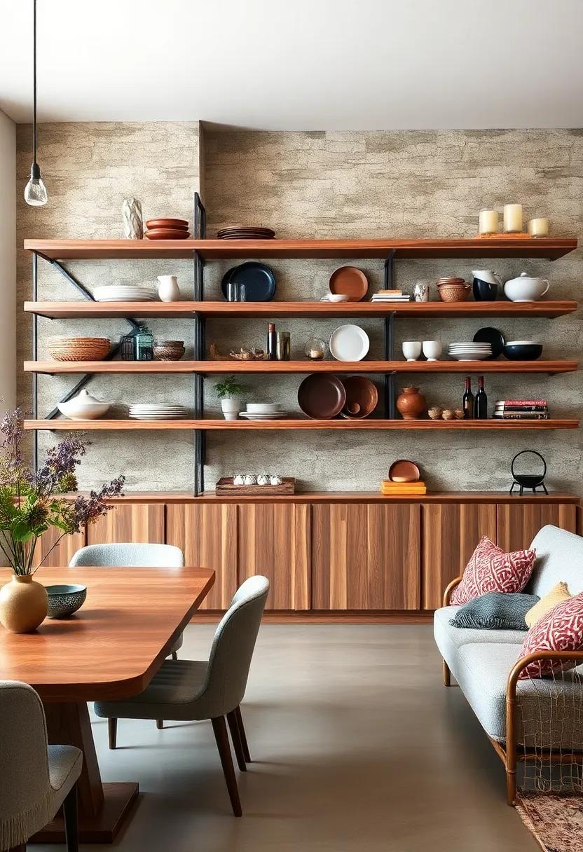 Layered Textures: Mix materials ⁣like wood, ‍metal, and ceramic⁣ to create visual interest, showcasing textured serving platters‍ and handcrafted items