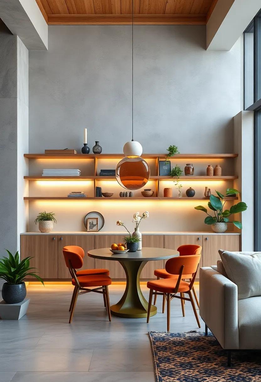 Creative Lighting: Install under-shelf lighting to highlight your items and create a warm ambiance that​ invites conversations during mealtimes