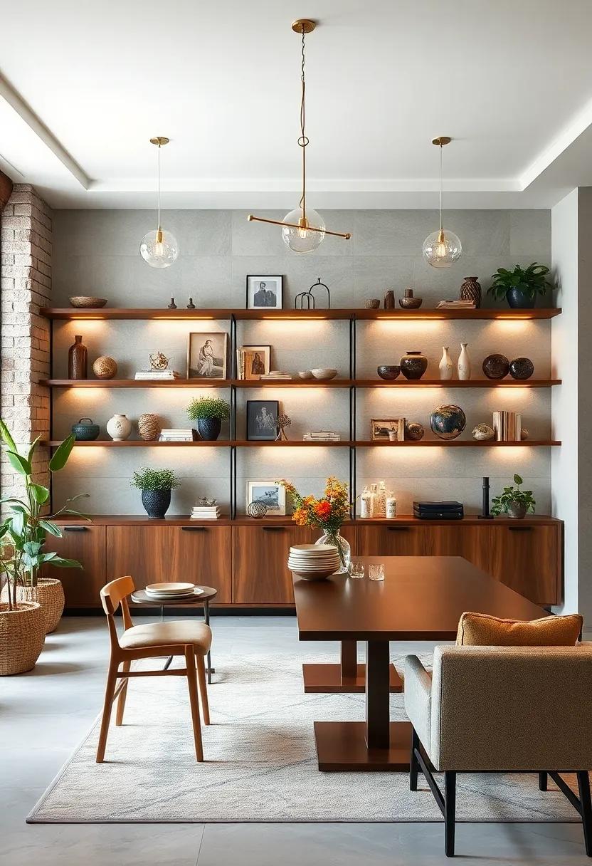 Plant​ Paradise: ⁣Integrate greenery with open⁢ shelves that feature ‍potted plants‍ or herbs, adding a natural ‌touch and improving‌ air ⁣quality​ in ‍your⁤ dining ‌area