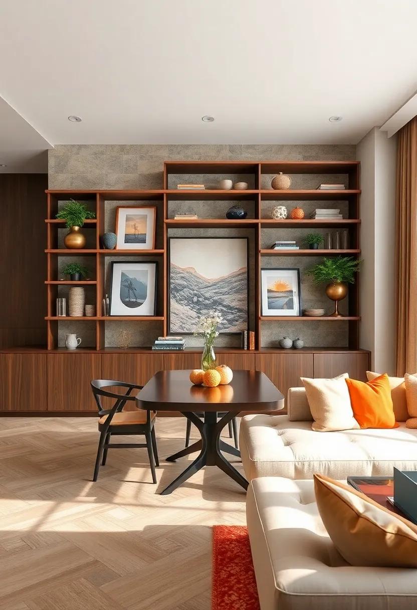 Wall Art Integration: Blend your open shelving with⁢ artwork by arranging shelves ⁣around wall pieces, creating a⁣ cohesive visual narrative