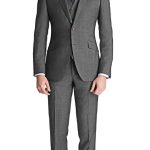 Cool Gray 3 Piece Suit - Mens Suits | Black Lap