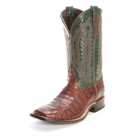 Nocona Mens Alligator Caiman Tail Square Toe Cowboy Boots .