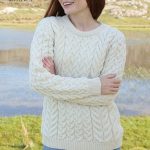 Super Soft Merino Wool Traditional Aran Sweater Natural | The .