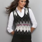 Best Womens Sweater Vest Looks in 2020 | Argyle sweater vest .