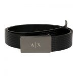 Armani Exchange Belt Men's Black Leather One Size Black Belt | NEW .