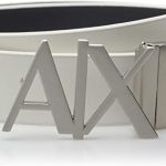 Amazon.com: Armani Exchange Men's Leather Logo Hinge Belt: Clothi