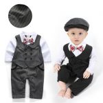 Baby Boy Clothing Toddlers Romper Infant Clothes Gentleman Design .