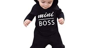 Amazon.com: Kids Baby Boys Clothes Long Sleeve Letter Print Hoodie .
