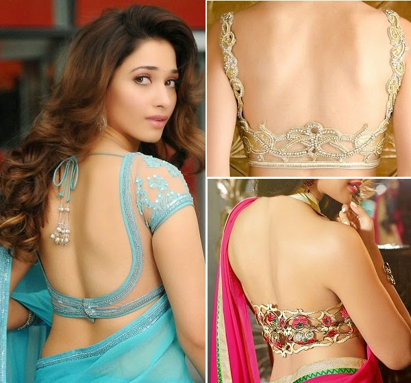 Stunning Backless Blouse Designs - Rampdia