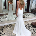 W81 2019 New Fashion V-Neck Backless Wedding Dresses,Wedding Dress .