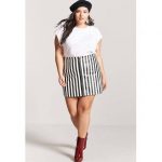 Forever 21 Skirts | Black And White Striped Skirt | Poshma