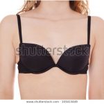 Attractive Teenage Girl Wearing Black Bra Stock Photo (Edit Now .