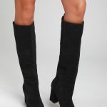 Raddle Black Suede Leather Knee-High Boots in 2020 | Boots, Knee .