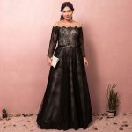 Classy Amazing / Unique Black Plus Size Evening Dresses 2018 A .