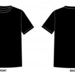 Blank Tshirt Template Black in 1080p | T shirt design template .