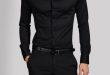 Black shirt | Stylish men, Well dressed m