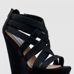 the PERFECT black wedges! I want these!!!! | Strappy wedge heels .