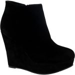 Amazon.com | Project 309 Womens High Wedge Heel Black Party Ankle .