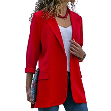 Amazon.com: gLoaSublim Blazer for Women,Fashion Solid Color Slim .