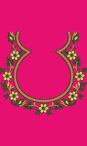 Trendy Silk Saree Blouse Embroidery Design 212