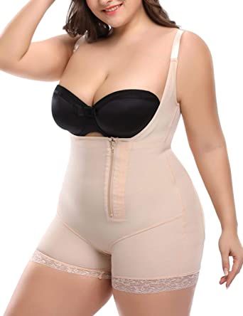 Amazon.com: Women Shapewear Plus Size Full Body Shaper Butt Lifter .