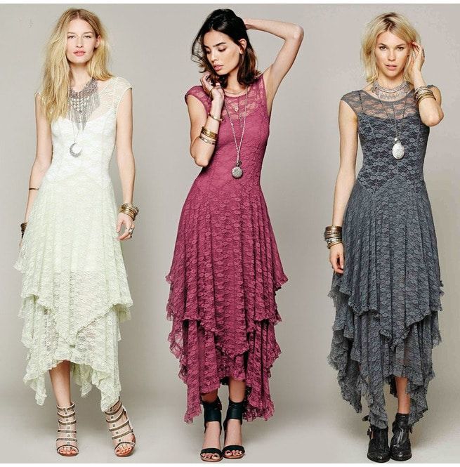 Layered Boho Lace Maxi Dresses | RebelsMark