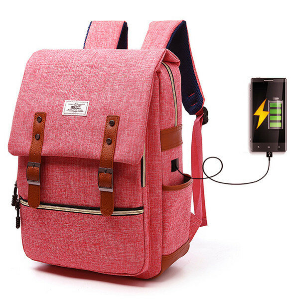 USB Men And Women Outdoor Backpack Book Bags For School Backpack .
