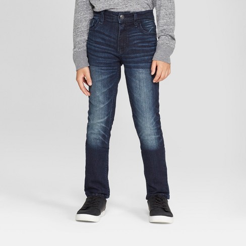 Boys' Stretch Skinny Fit Jeans - Cat & Jack™ Medium Blue : Targ