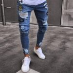 2020 2018 Fashion Men Boy Slim Fit Skinny Jeans Denim Pants .