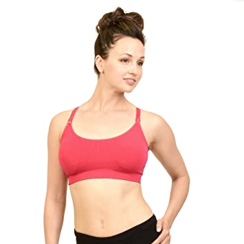 Amazon.com: Bamboobies Yoga Nursing Bra | Maternity Underwear for .
