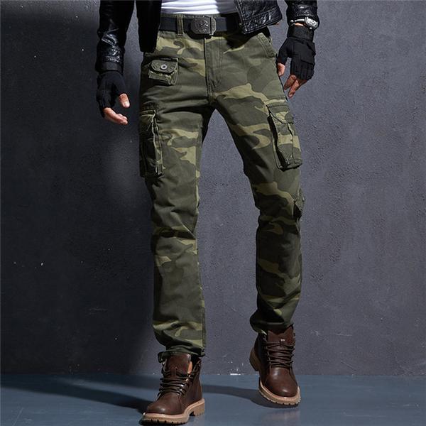 Camouflage Military Pants Men Men's Cargo Army Trousers Mens Tactic