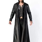 Amazon.com: Steampunk Cape Coat Gothic Men's Long Sleeve Jacket PU .