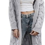 Simplee Women's Casual Open Front Long Sleeve Knit Cardigan .