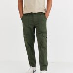 Selected Homme cargo pants in dark green | AS