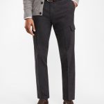Cotton Twill Cargo Trousers | Brooks Brothe
