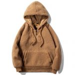Men's Warm Solid Color Cashmere Hoodie Sweatshirt Sale, Price .