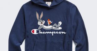 Champion + Looney Tunes Bugs Bunny Hoodie in Marine Blue - Todd Snyd