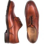 JOSEPH CHEANEY - Chiswick Derby Shoes in Dark Leaf Calf Leather in .