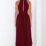 Dream Girl Wine Red Maxi Dress | Ball dresses, Chiffon maxi dress .