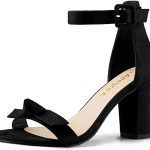Amazon.com | Allegra K Women's Chunky Heels Ankle Strap Sandals .