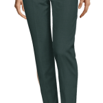 Green flat-front Cigarette Pants $89 | Sumissu