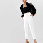 River Island cigarette pants in white | AS